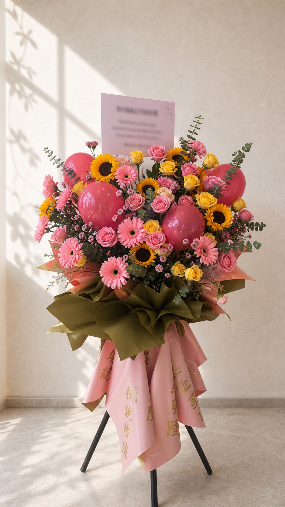 Fortune God Come to You — Grand Opening Flower Stand