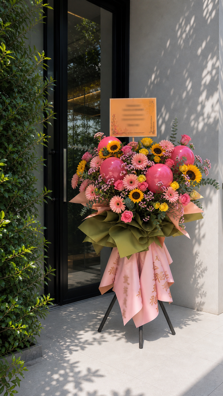Fortune God Come to You — Grand Opening Flower Stand