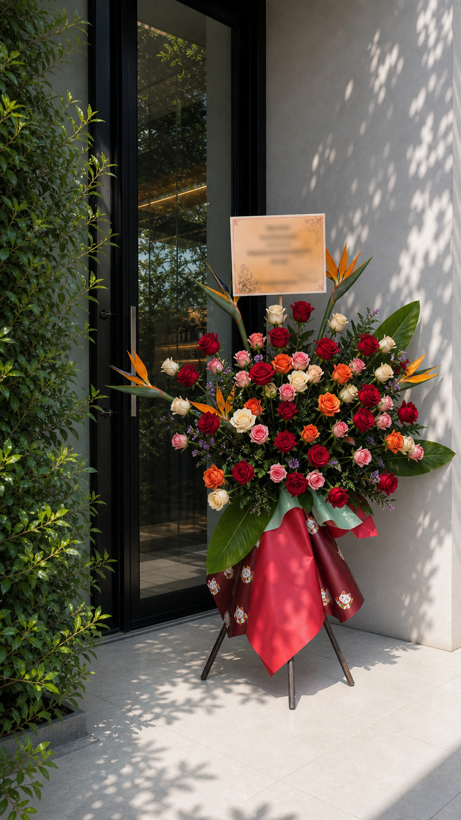 Ba Fang Lai Cai — Grand Opening Flower Stand