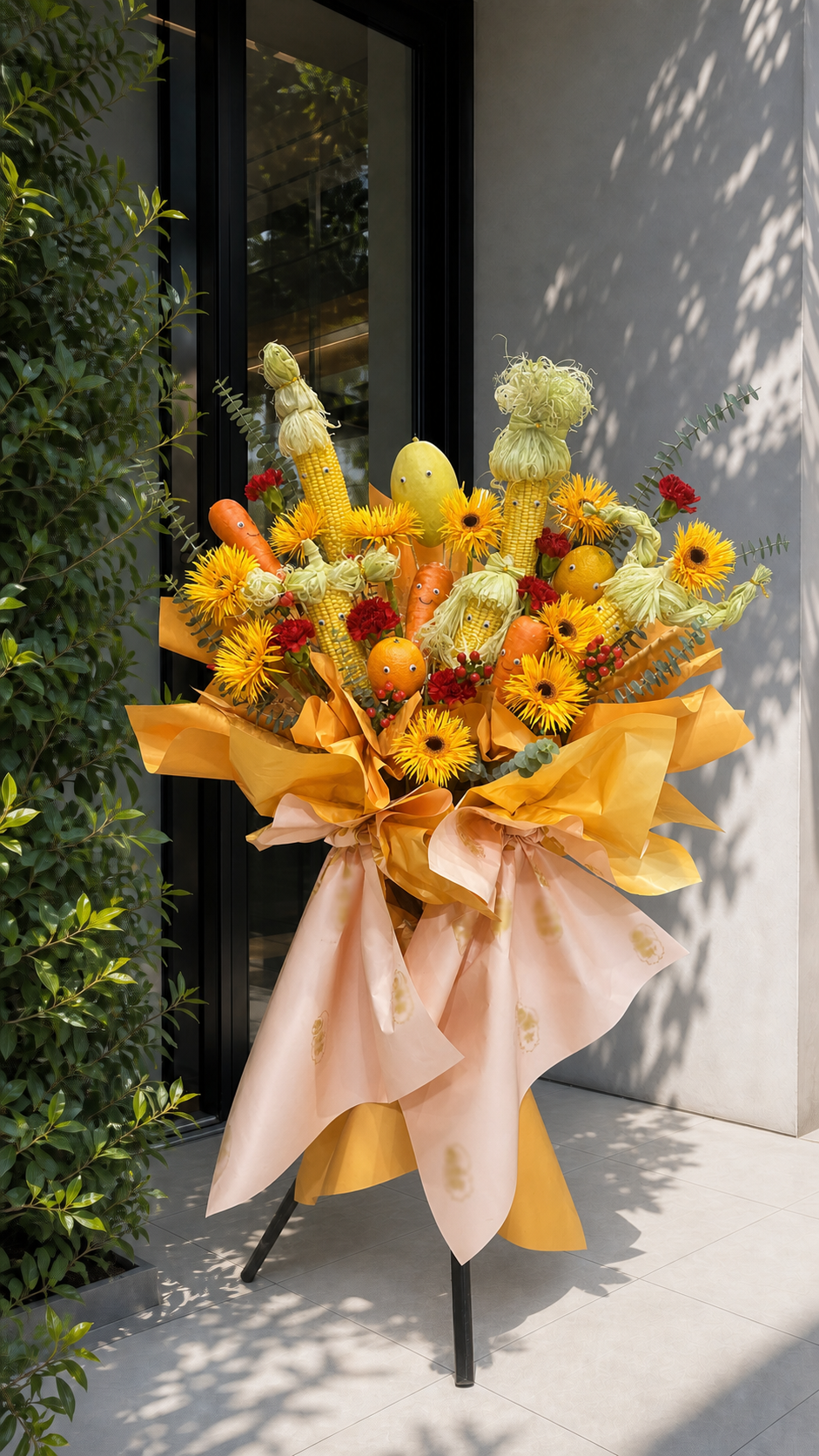 Wealth Bloom — Grand Opening Flower Basket