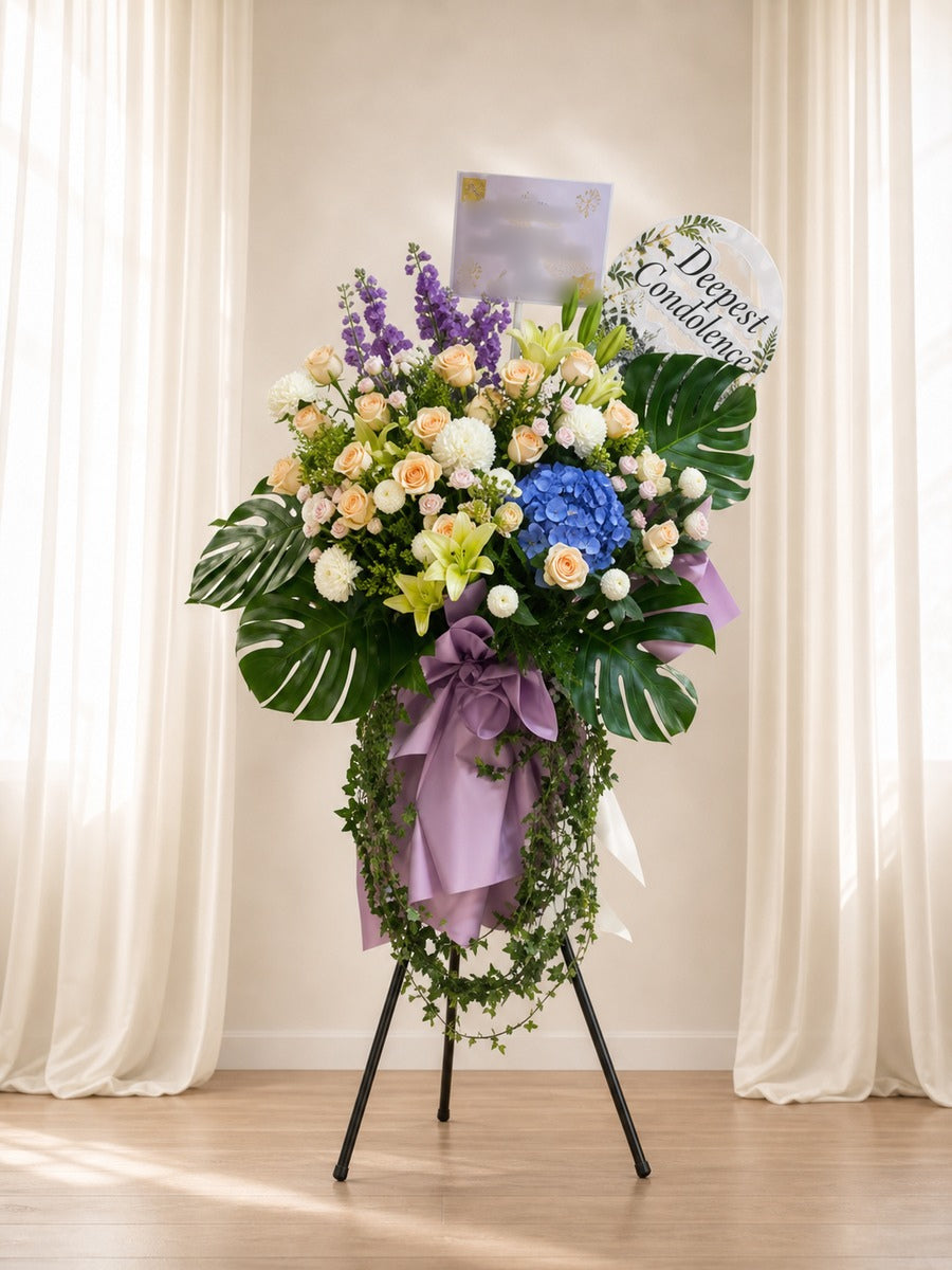 Sacred Serenity Condolence Flower Stand