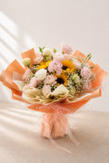 Sunflower & Pink Rose Bouquet - photo 1