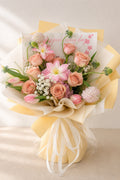 Peach Rose & Tulip Bouquet - photo 1