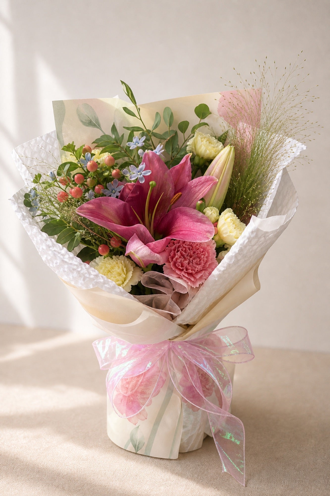 Lily & Wildflower Bouquet - photo 1