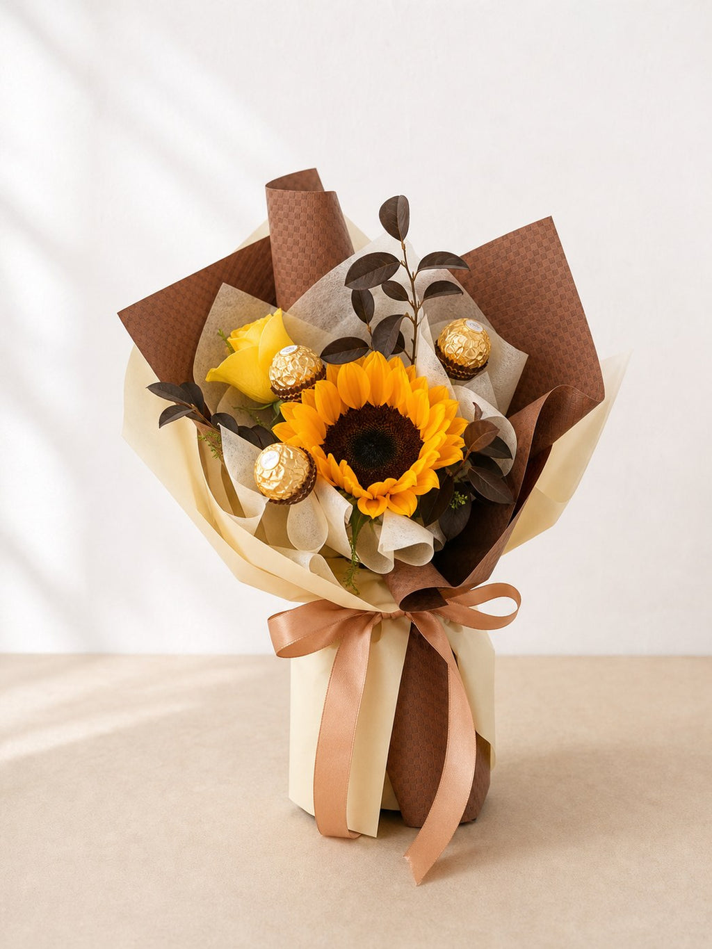 23 - Brown Sunflower Chocolate Bouquet - photo 1