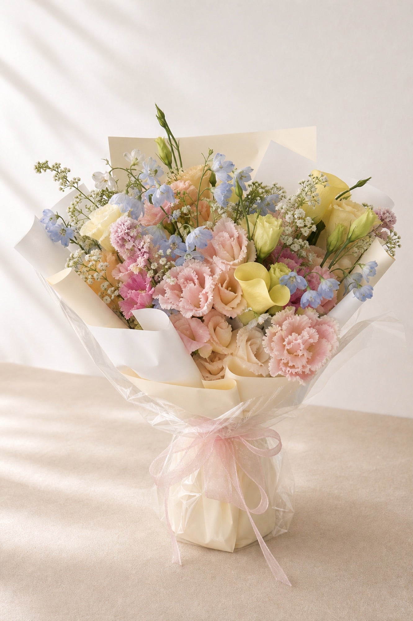 Pastel Mixed Carnation Bouquet - photo 1
