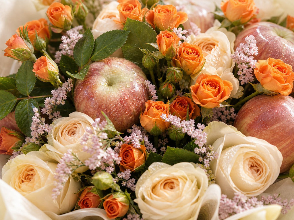 21 - Orange Rose Apple Bouquet - photo 2