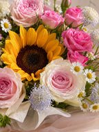 18 - Sunflower Pink Ribbon Bouquet - photo 2