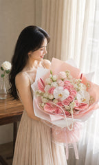 Pink Rose & Orchid Bouquet - photo 3