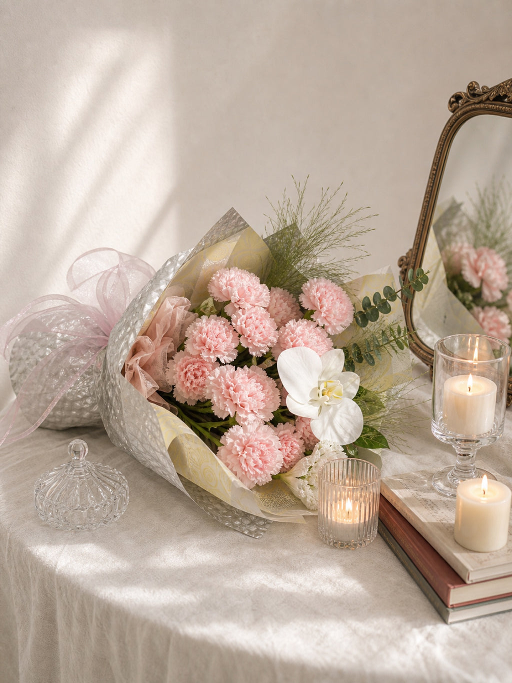 Pink Carnation & Lily Bouquet - photo 4