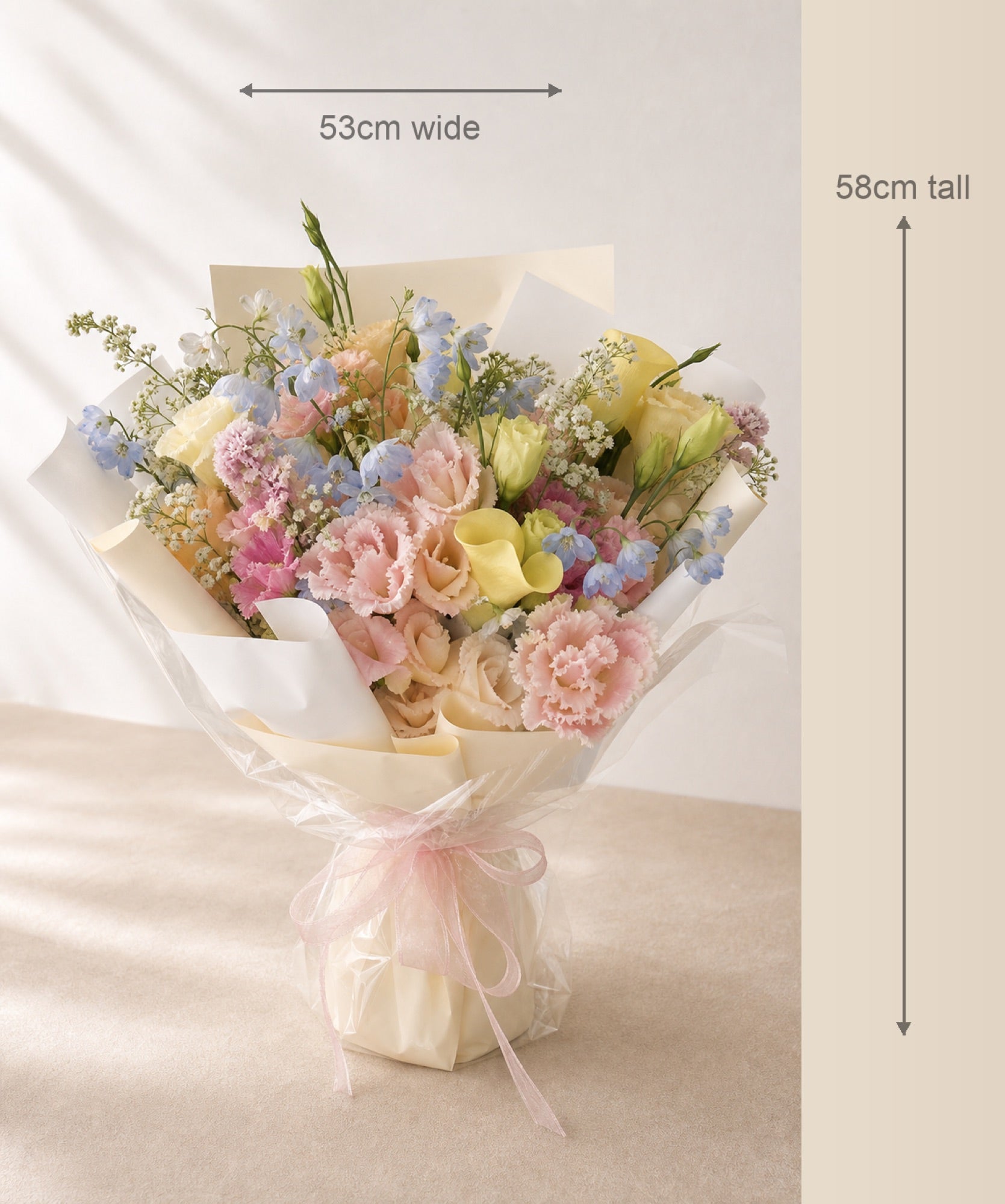 Pastel Mixed Carnation Bouquet - photo 5