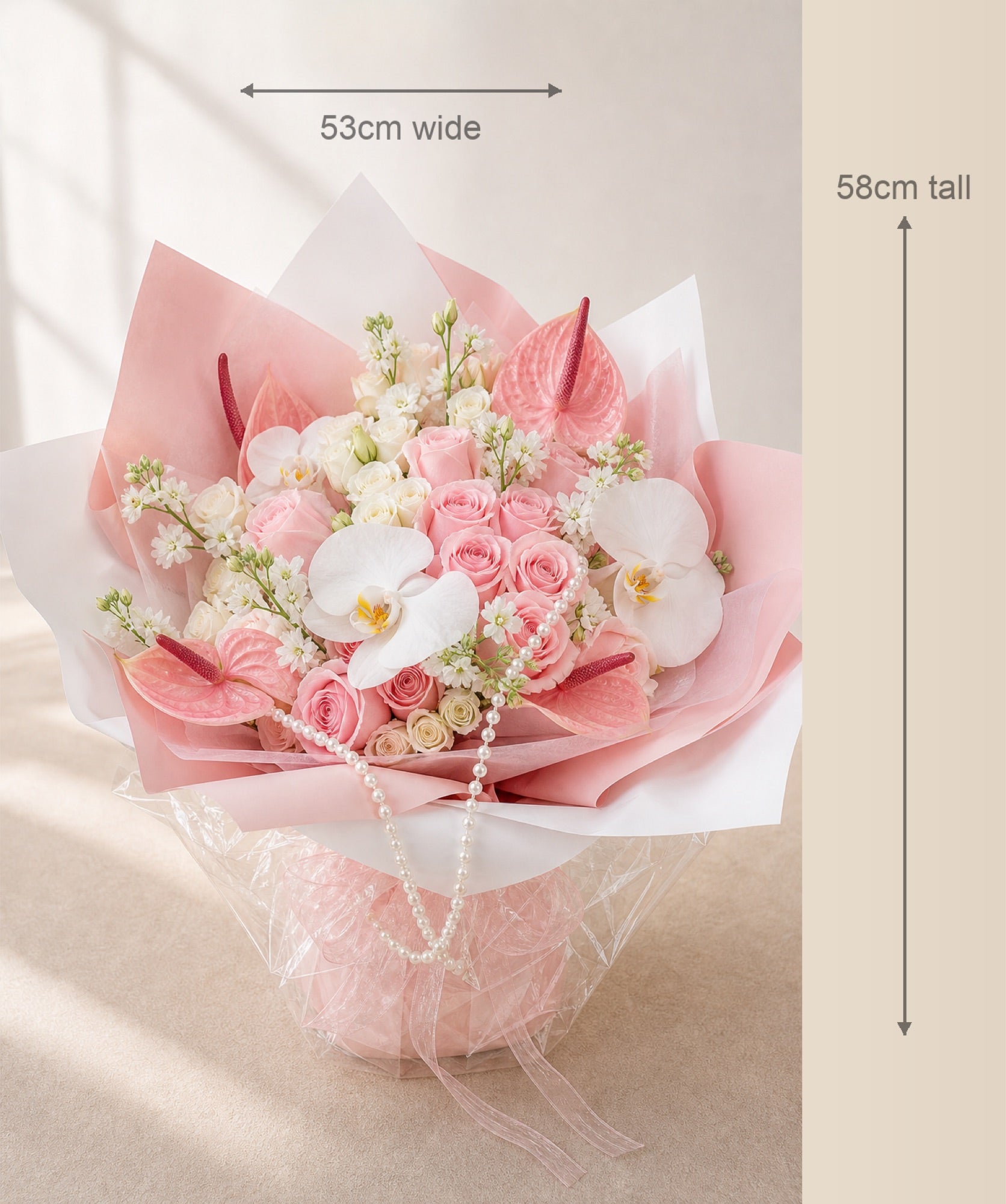 Pink Rose & Orchid Bouquet - photo 5